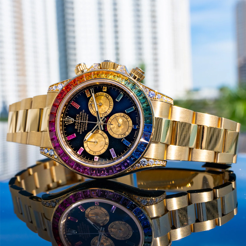 ukstorekharian-watches-Rolex Automatic Chronograph Stones