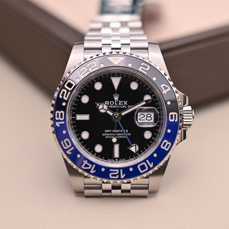 ukstorekharian-watches-Rolex GMT Master II Black Blue Automatic